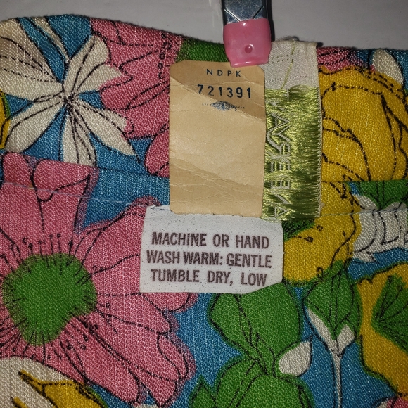 Vintage Lane Bryant 60s Colorful Floral House Coat Plus Size 50-52 - Picture 11 of 15